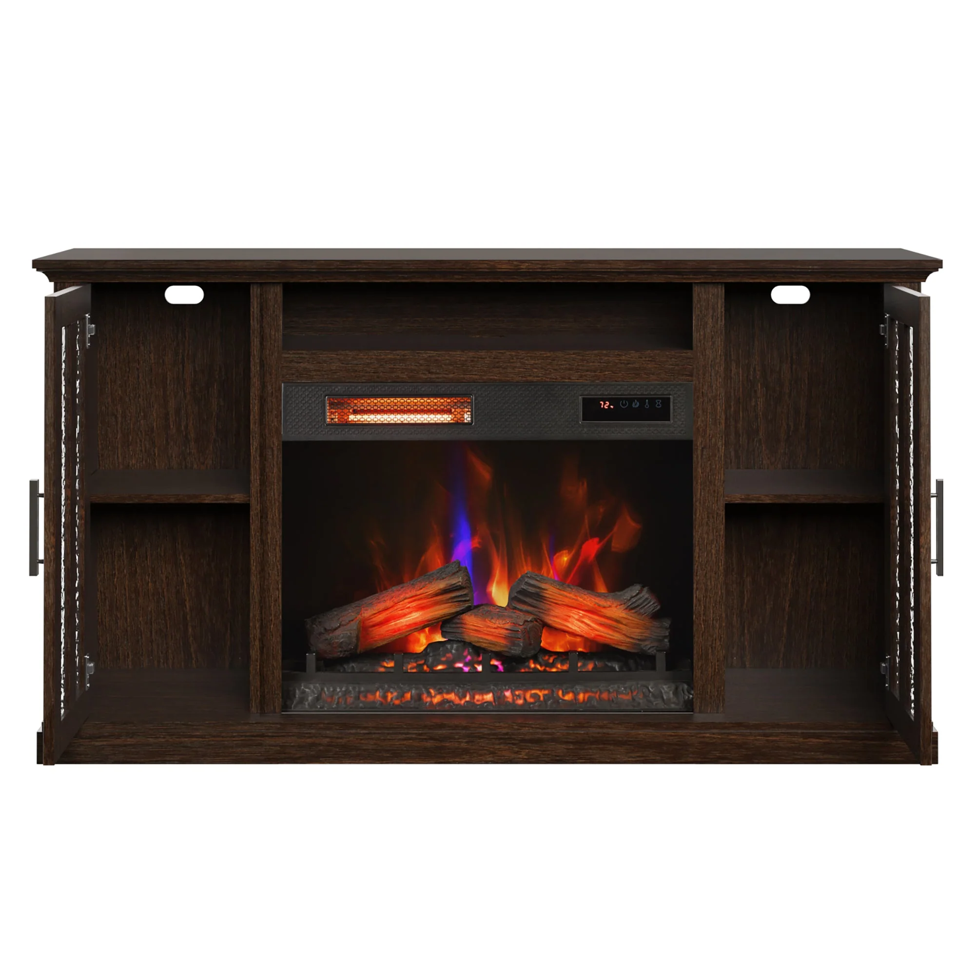 duraflame? Farmhouse Electric Fireplace TV Stand Media Console