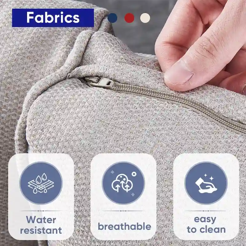 Patio Glider Rocking Sofa with Swivel Chair and Ottoman - Brown