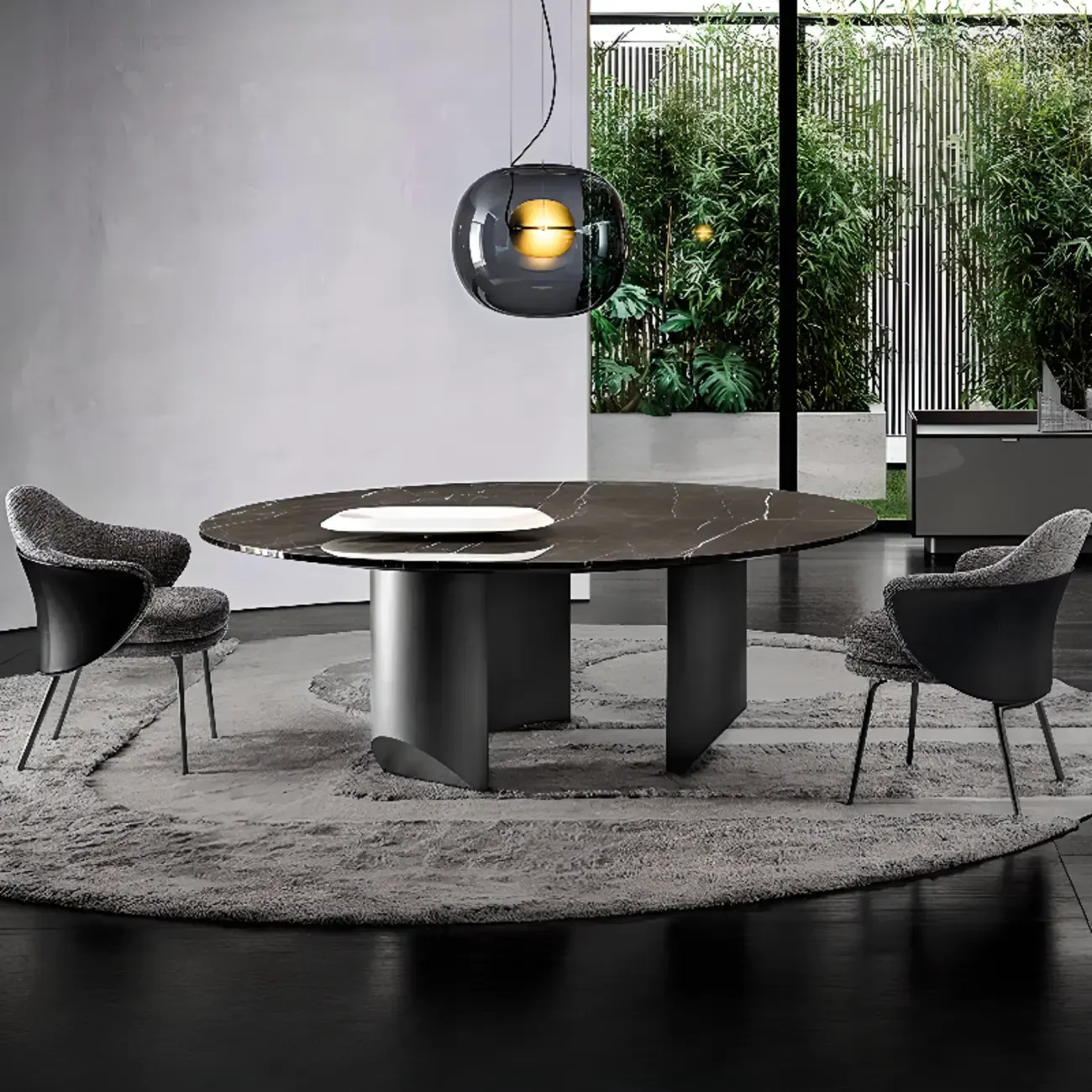 Modern Cotton Upholstered Leather Fabric Dining Room Chair