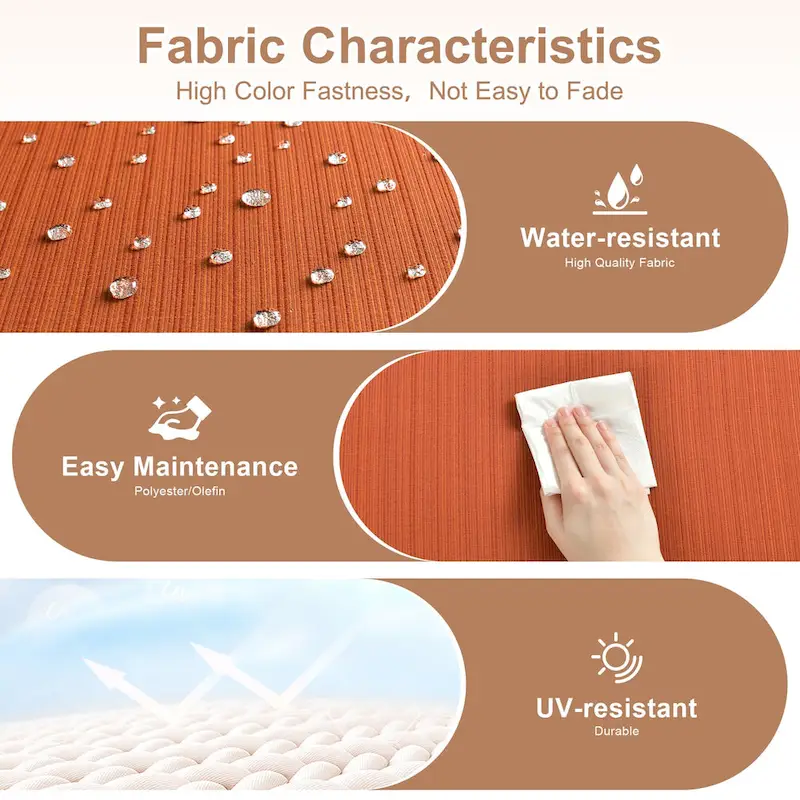 HOOOWOOO 8-piece Patio Wicker Rattan Conversation Set with Multifunctional Fire Pit Table