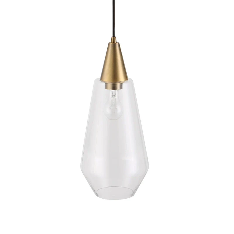 Uttermost Eichler Antique Brass 1 Light Mini Pendant - 18 H x 8 Dia.