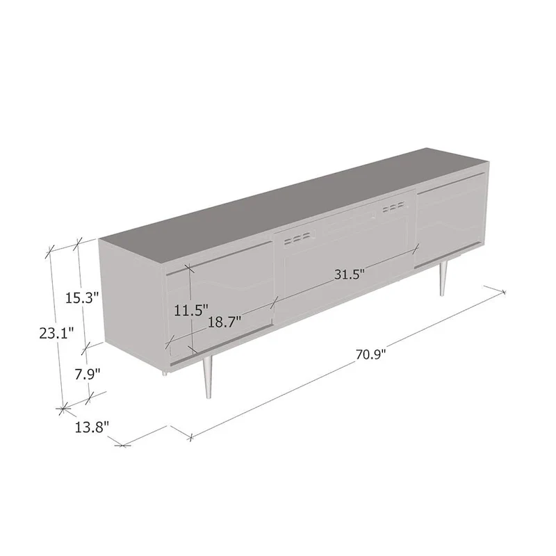 Maze BL-EF Fireplace TV Stand