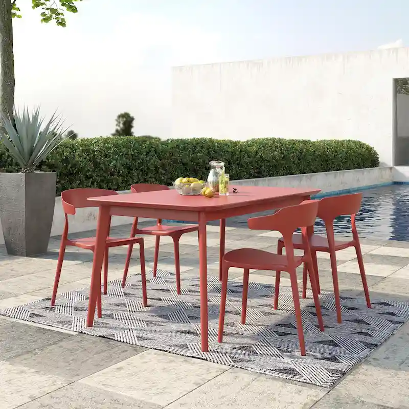 The Novogratz Poolside Felix Stackable Dining Chairs