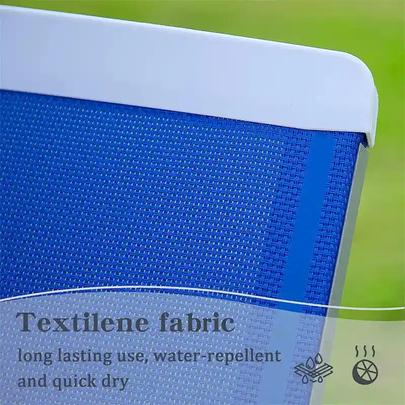 Adjustable Patio Aluminum Chaise Lounge Lounge Chairs with Arm