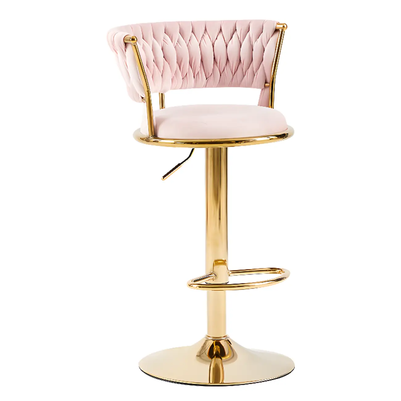 Modern Velvet Swivel Adjustable Bar Stools