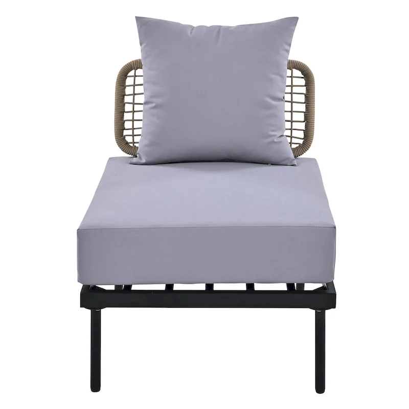 8-Piece Patio Sectional Sofa Set with Tempered Glass Coffee Table