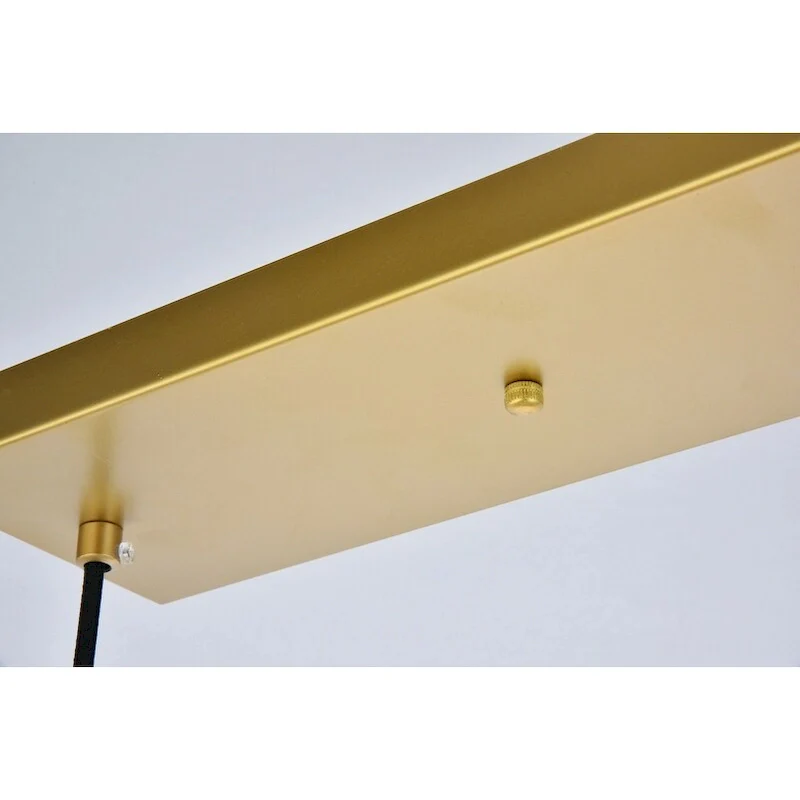 3-Light 36 inch Pendant with Frosted White Glass