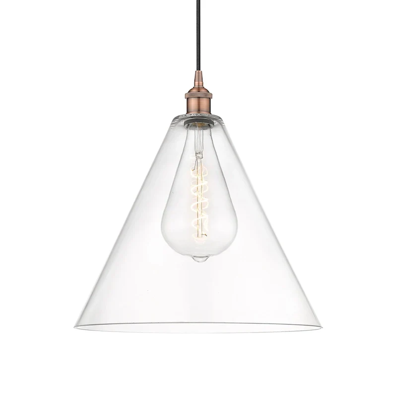 Innovations Lighting 616-1P-18-16 Edison Cone Pendant Edison Cone 16