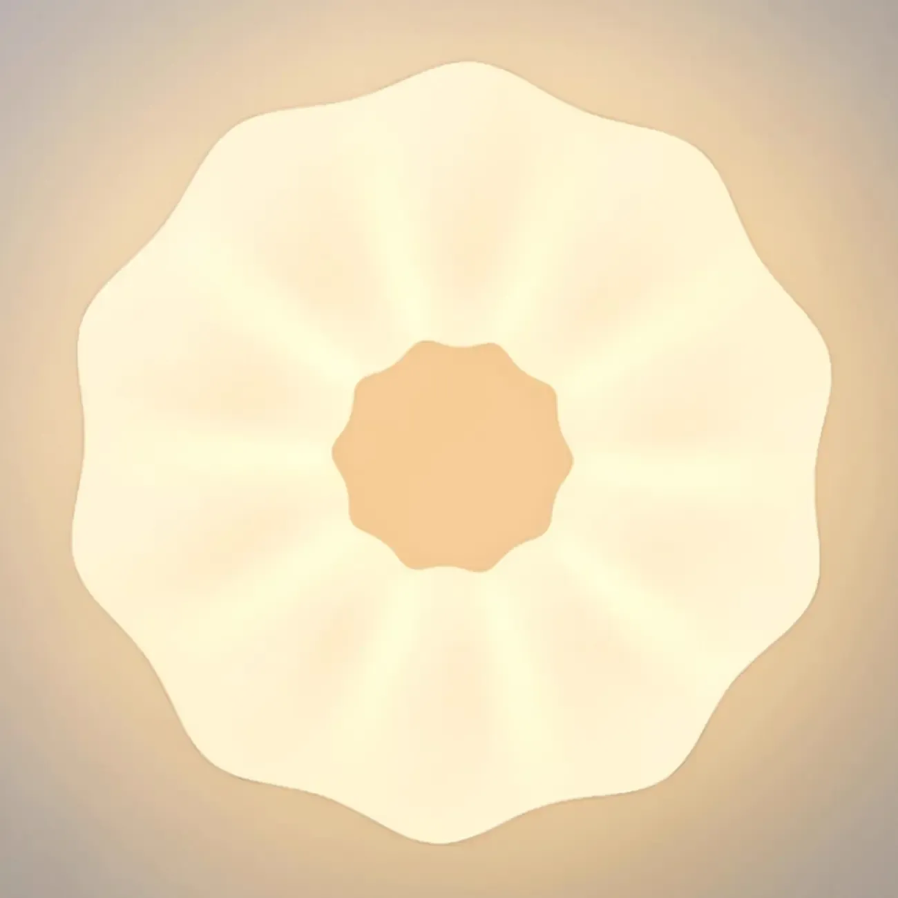 Modern White Geometric LED Dimmable Flush Mount Ceiling Light