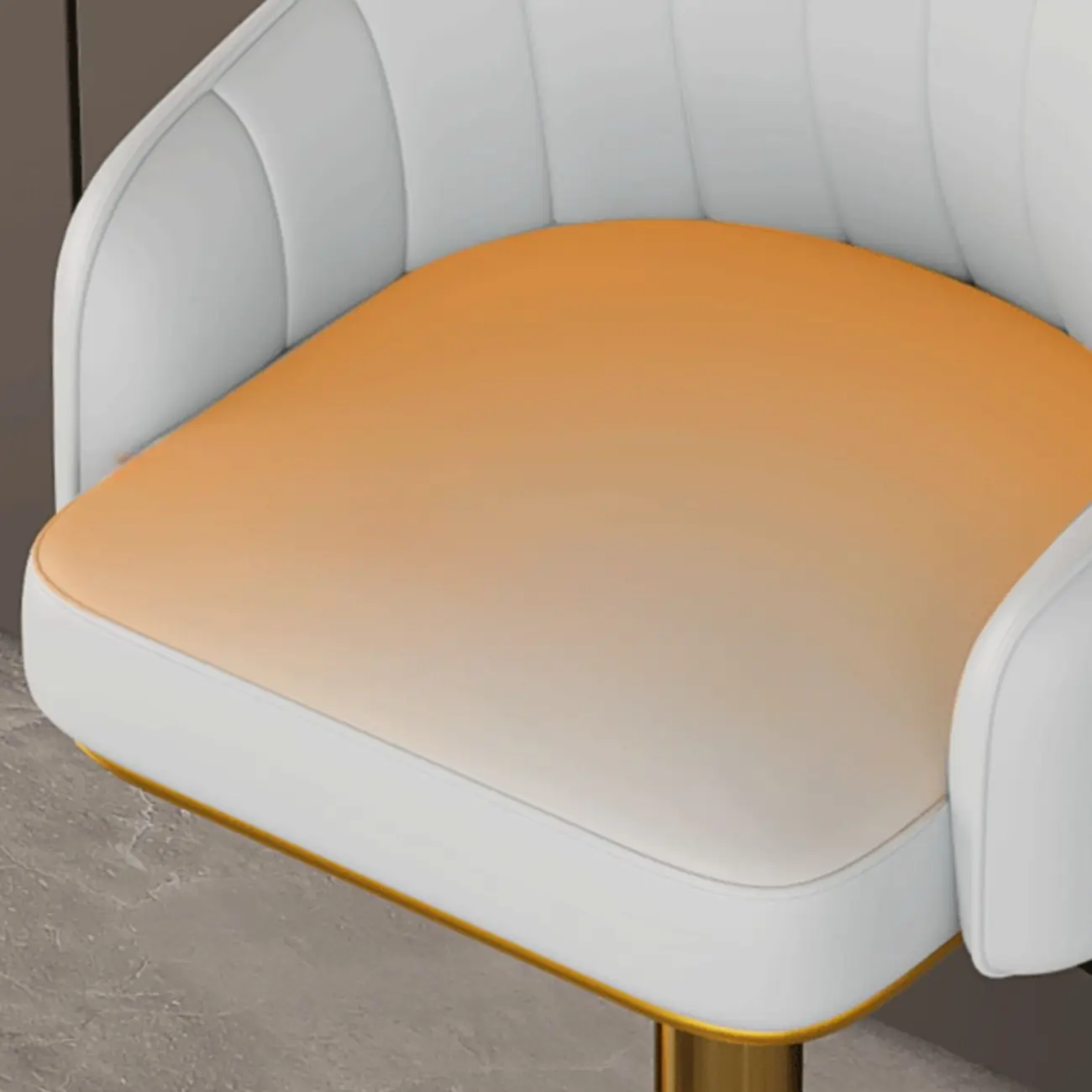 Low Back Adjustable Modern Leather Swivel Bar Stool