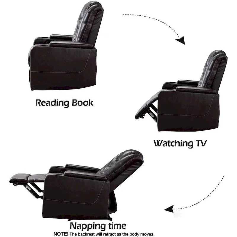 Ebello Multi-Function Power Recliner Home Theater Seating Chair