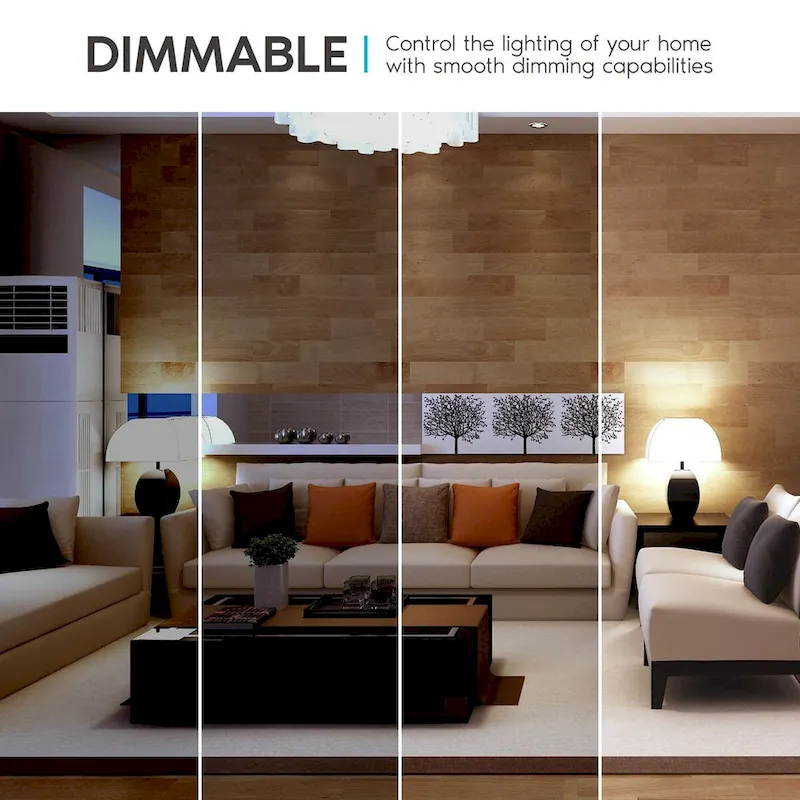 Luxrite A19 LED Light Bulbs 100W Equivalent Dimmable, 1600 Lumens, Enclosed Fixture Rated, Energy Star, E26 Base 16-Pack