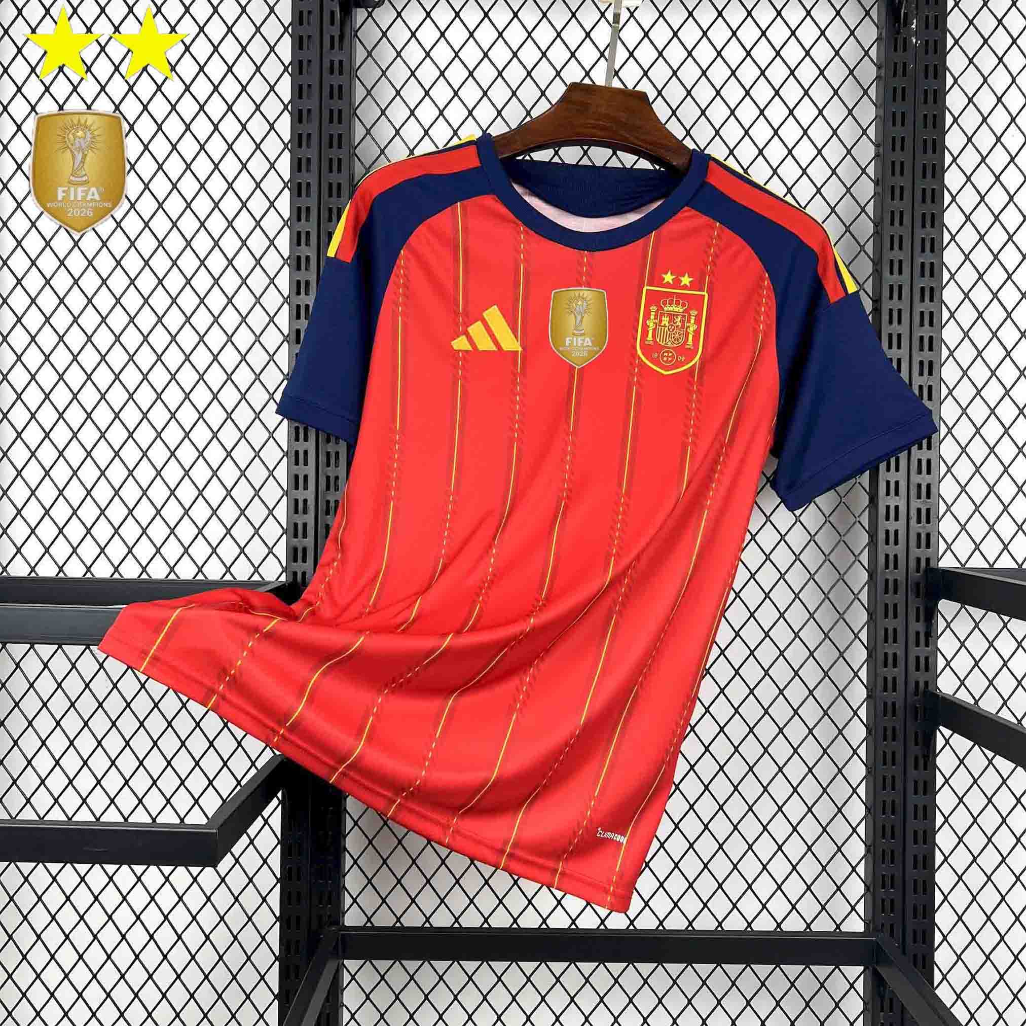 Maillot Espagne Coupe du monde domicile 2026 AVEC LES 2 ÉTOILES ⭐️ ⭐️