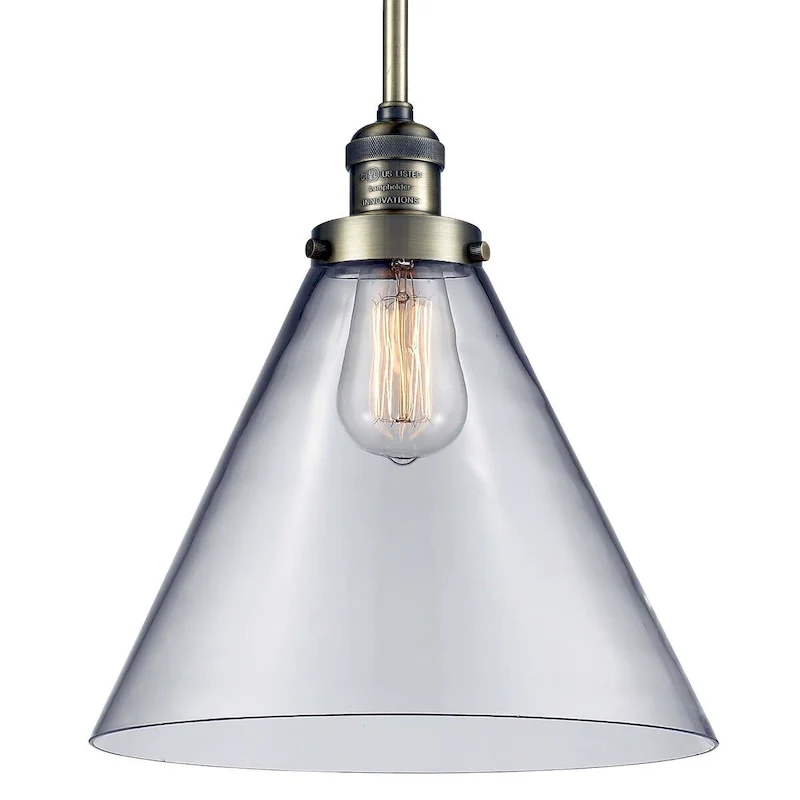 Innovations Lighting X-Large Cone Single Light 12  Wide Pendant with