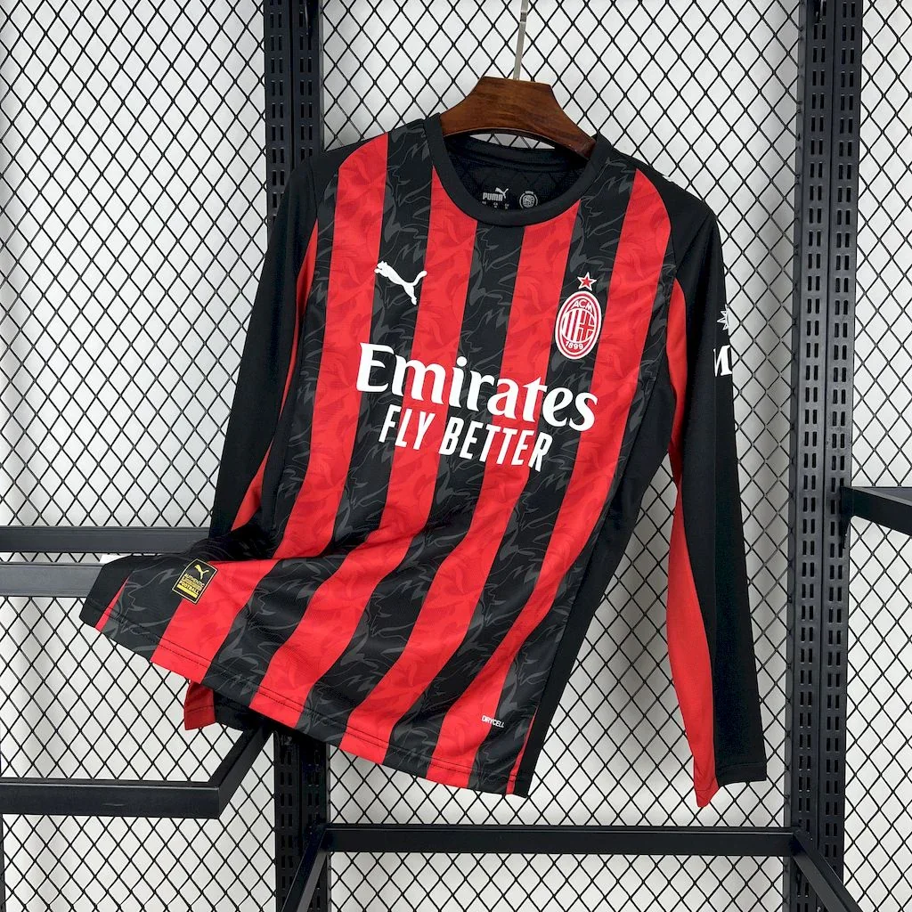 Maillot AC Milan domicile manches longues 2025/26