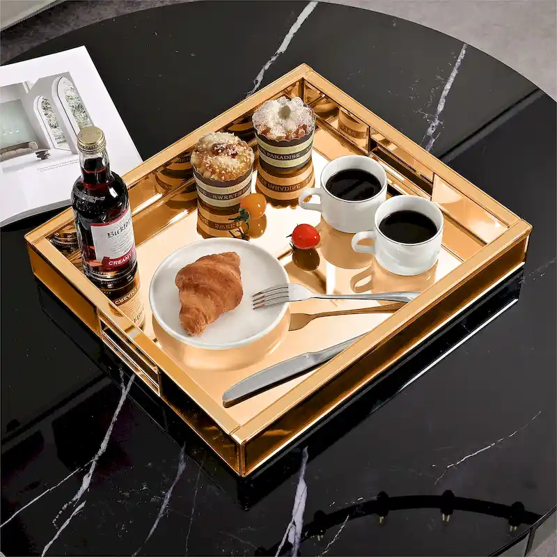 Mirror Glam Tray Decorative Tray