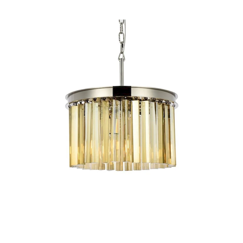 Royce Edge 3-Light Polished Nickel Pendant