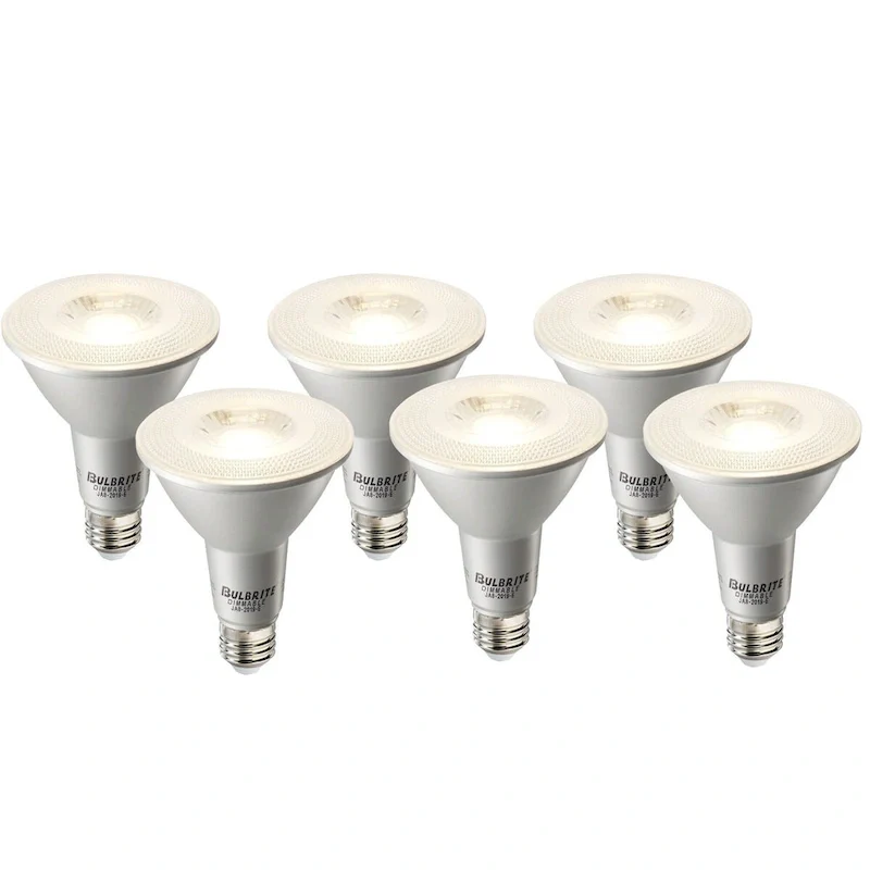 Bulbrite Pack of (6) 10 Watt Dimmable Flood Medium (E26) LED Bulb - 800 Lumens, 2700K, and 90 CRI