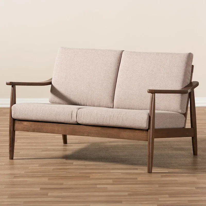 Mid-Century Loveseat by Baxton Studio