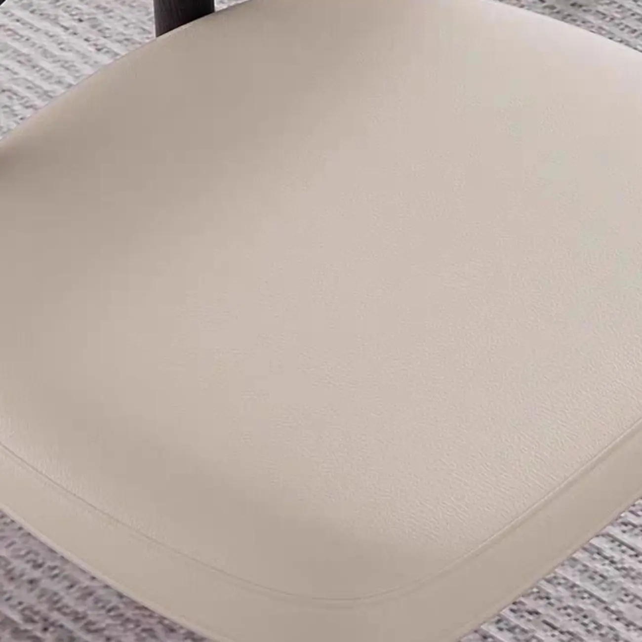 Scandinavian Low Back Upholstered Wood Dining Chair