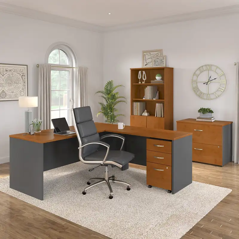 Series C 72W L Shaped Desk with Drawers by Bush Business Furniture