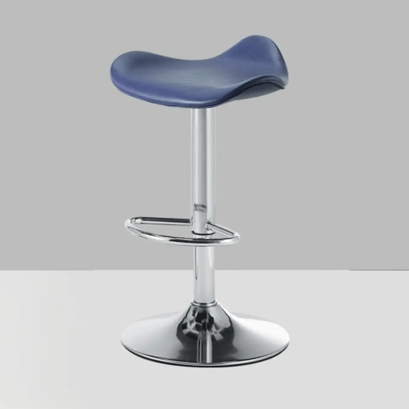 Adjustable Swivel Leather Modern Backless Bar Stools