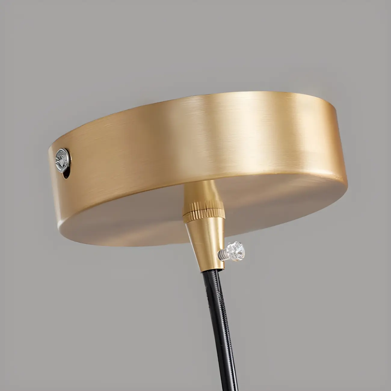 Modern White Glass Globe Pendant Light with Layered Black Bead