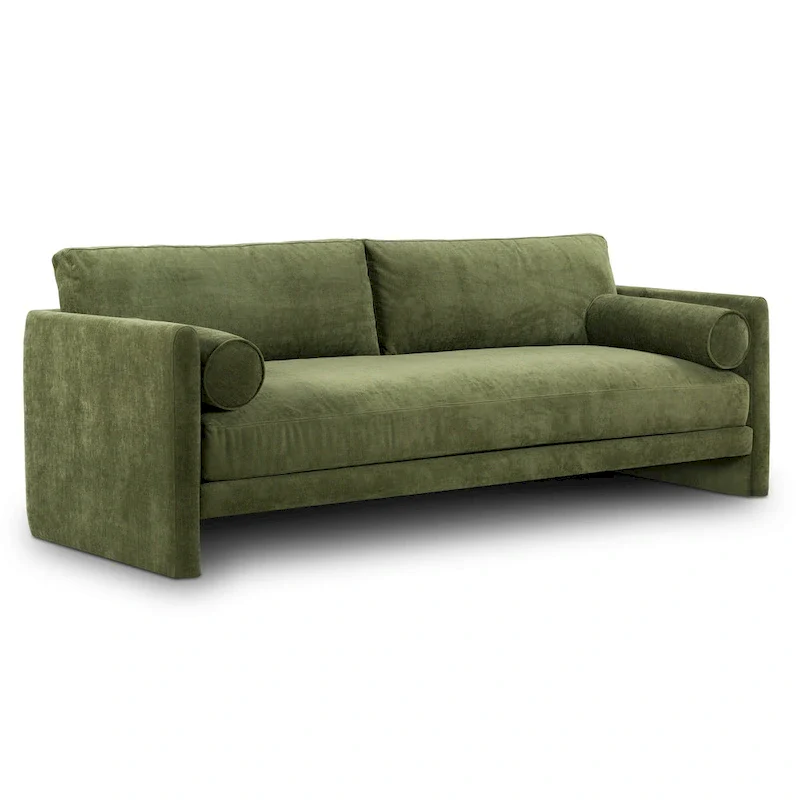 Poly & Bark Lea 90   Sofa - Includes 2 Bloster Pillows and Removable Cushion Covers