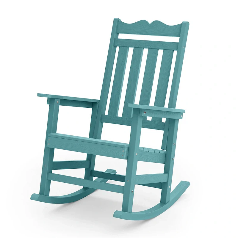 BONOSUKI Patio Adirondack Rocking Chair,Fire Pit Chair Weather Resistant