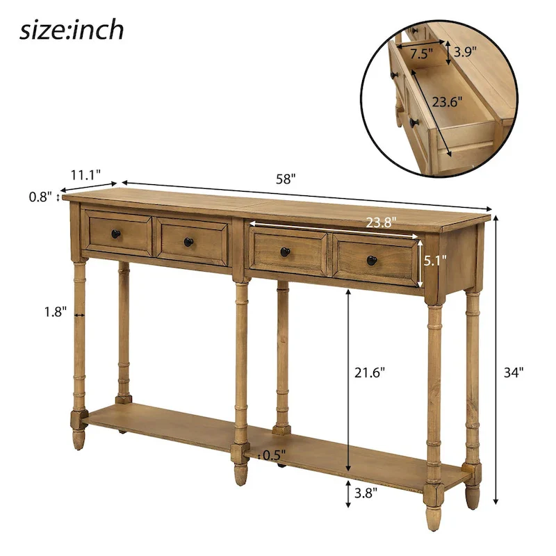 Sofa Table Easy Assembly