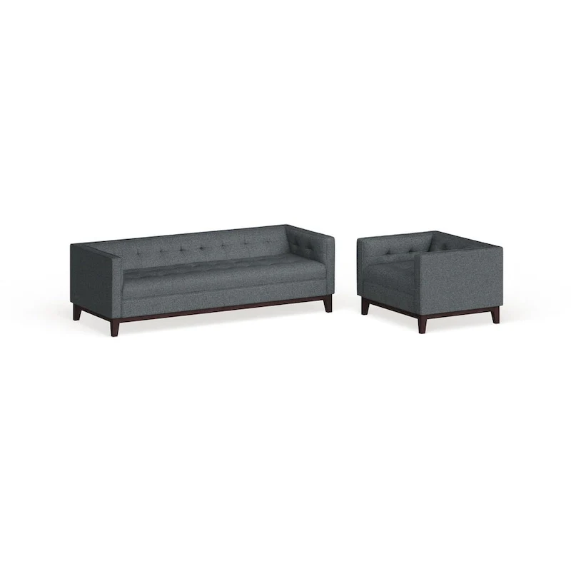 Serve Tufted 2-Piece Living Room Furniture Set