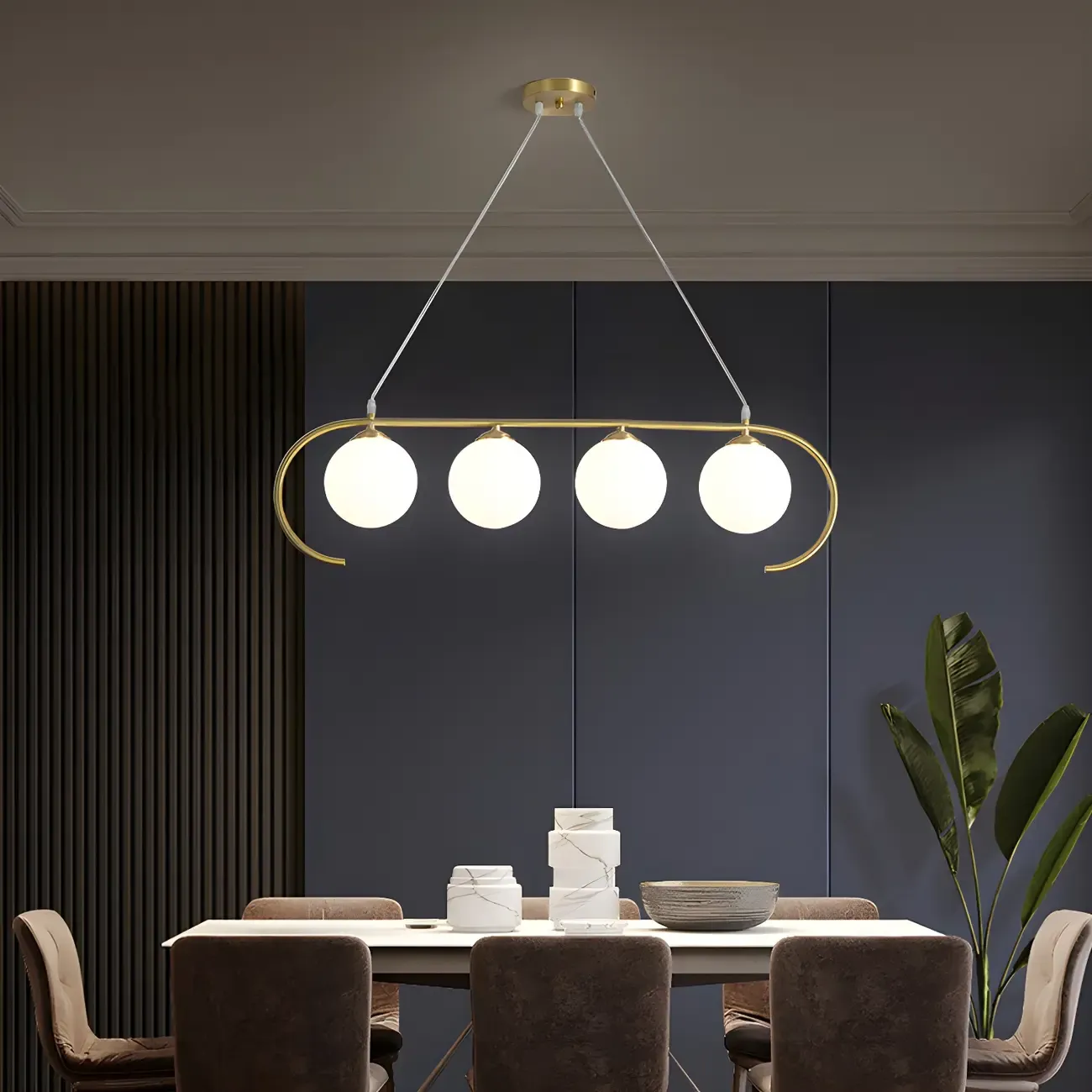 Modern Globe Glass Pendant Light for Residential Use