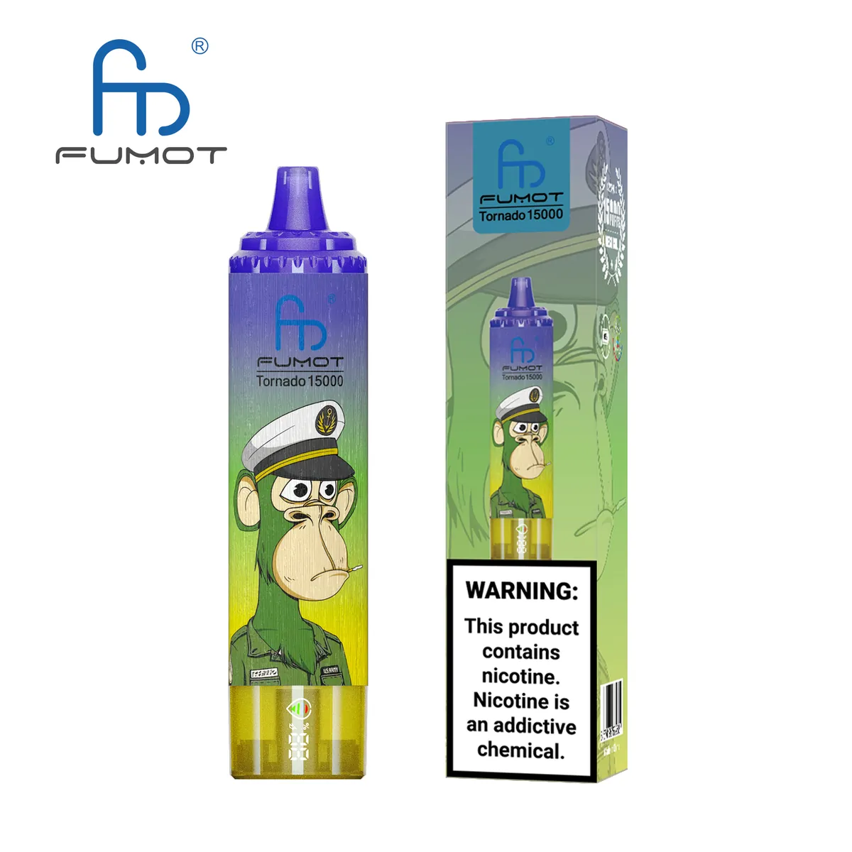 Fumot Tornado 15000 Blueberry Pomegranate – Einweg-Vape mit Einzelverpackung