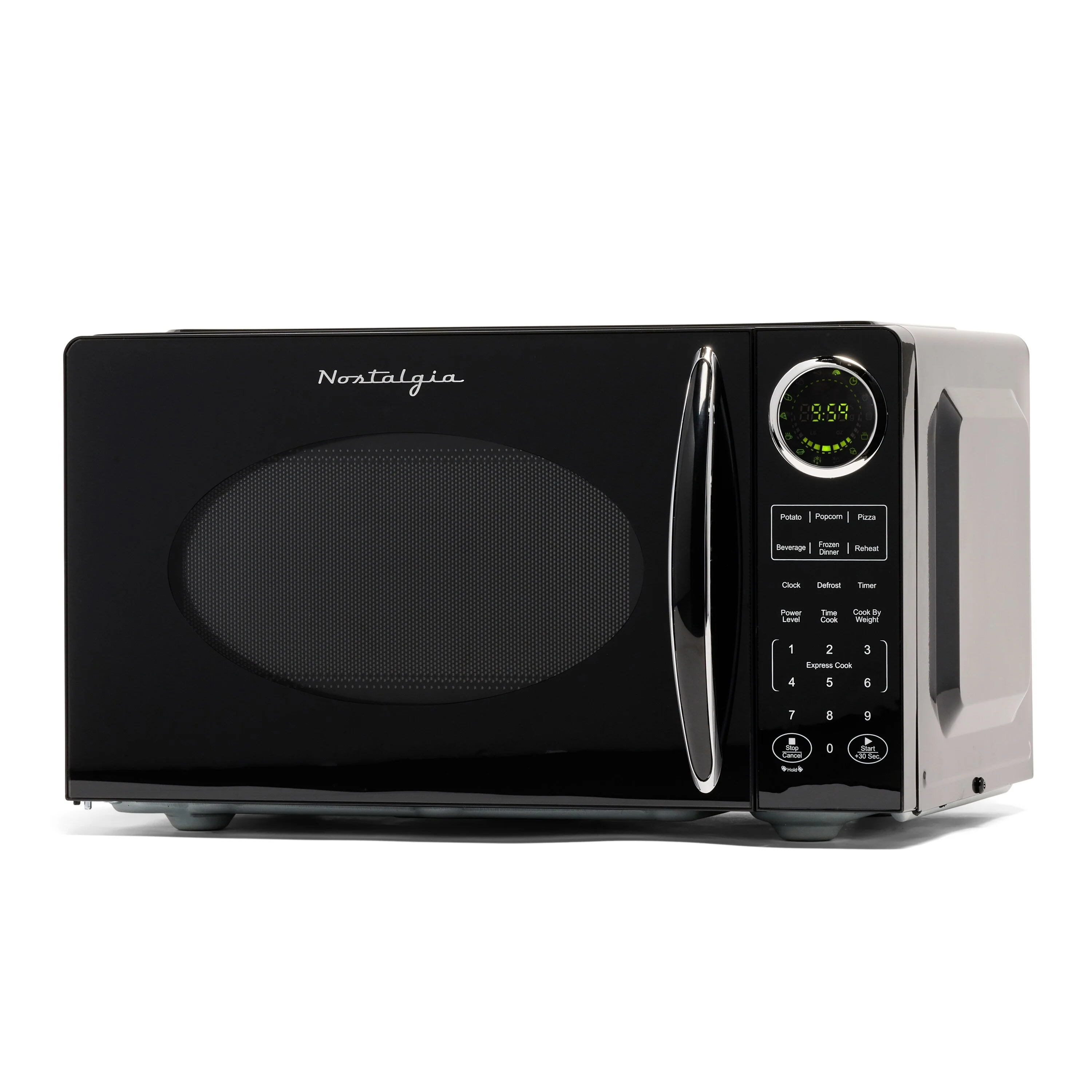Nostalgia Retro 0.9 Cubic Foot Countertop Microwave Oven