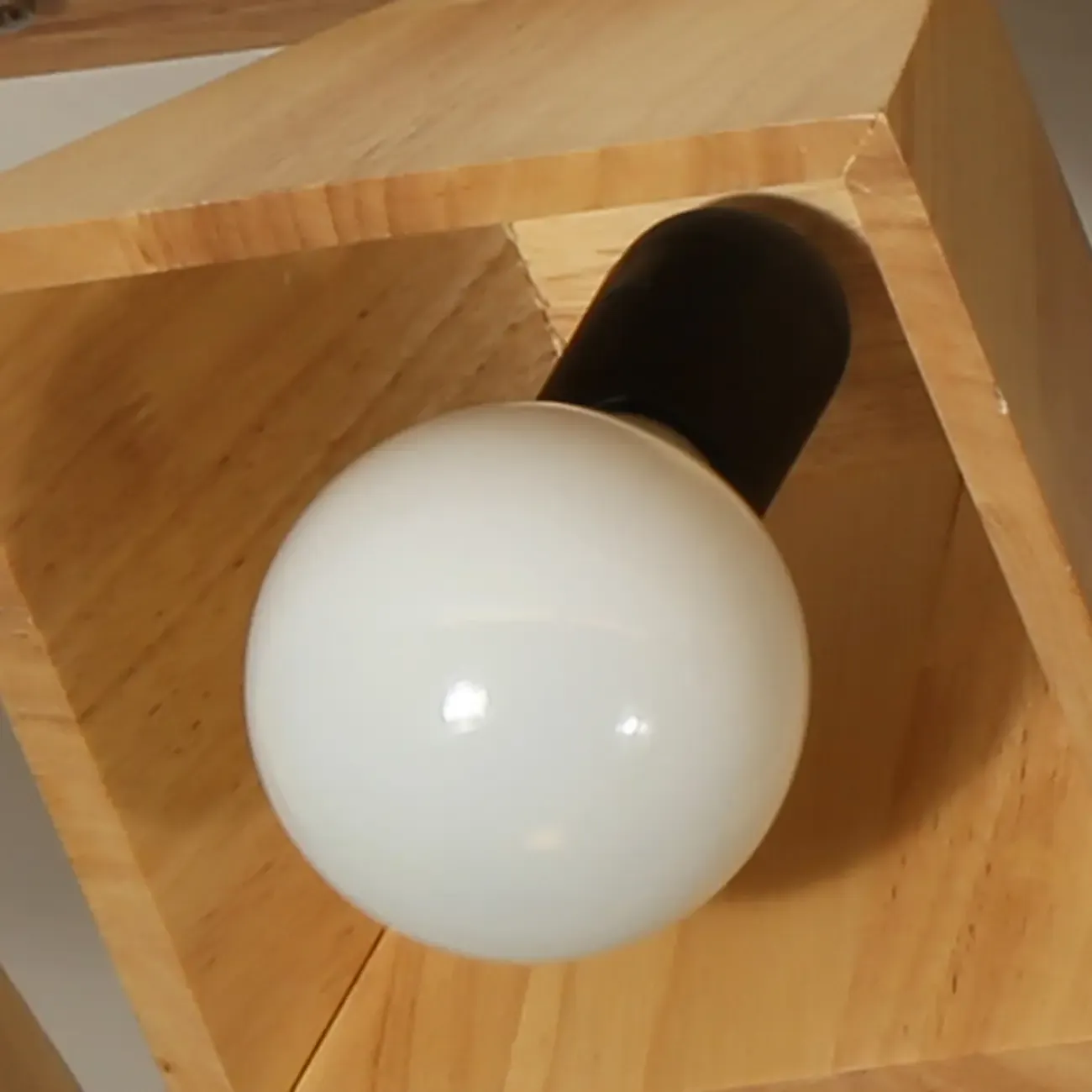 4-Light Wood Fixed Track Lighting Modern LED Adjustable Head