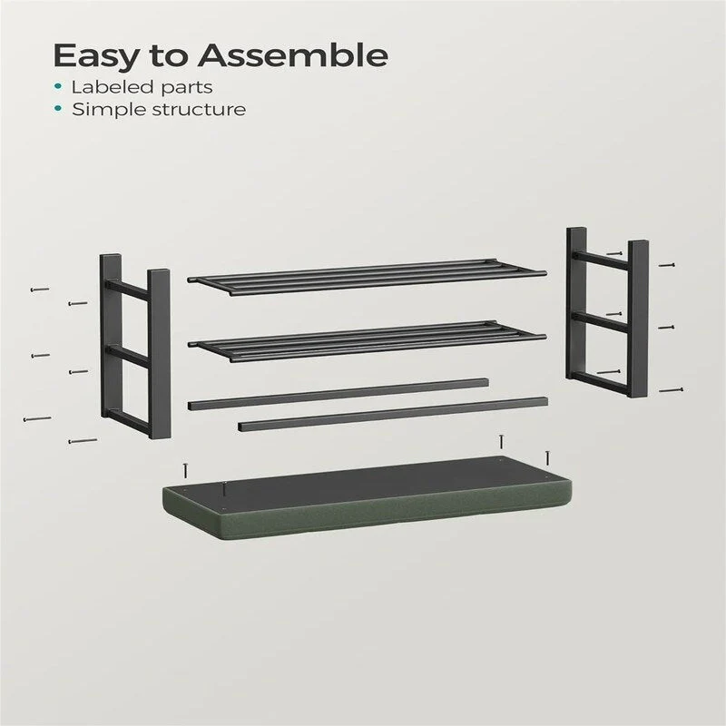 Entryway Bench with Cushion - 12.2D x 31.9W x 19.3H