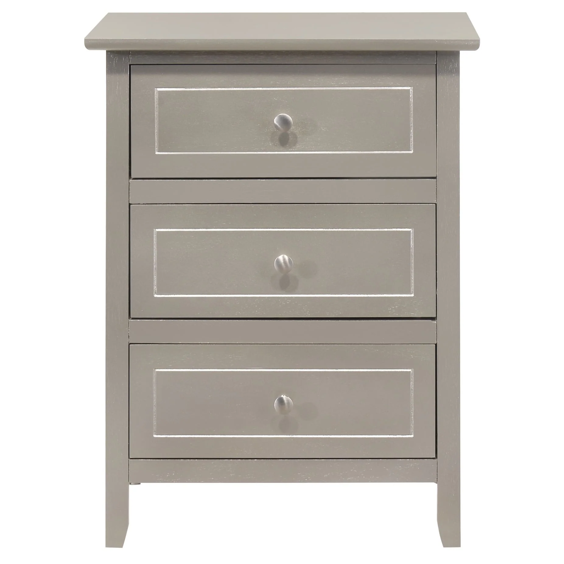 Daniel 3-drawer Transitional Wooden Nightstand