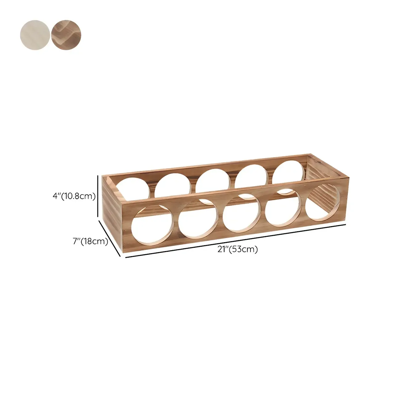 Natural Wooden Stackable Wine Rack Tabletop Wine Holder