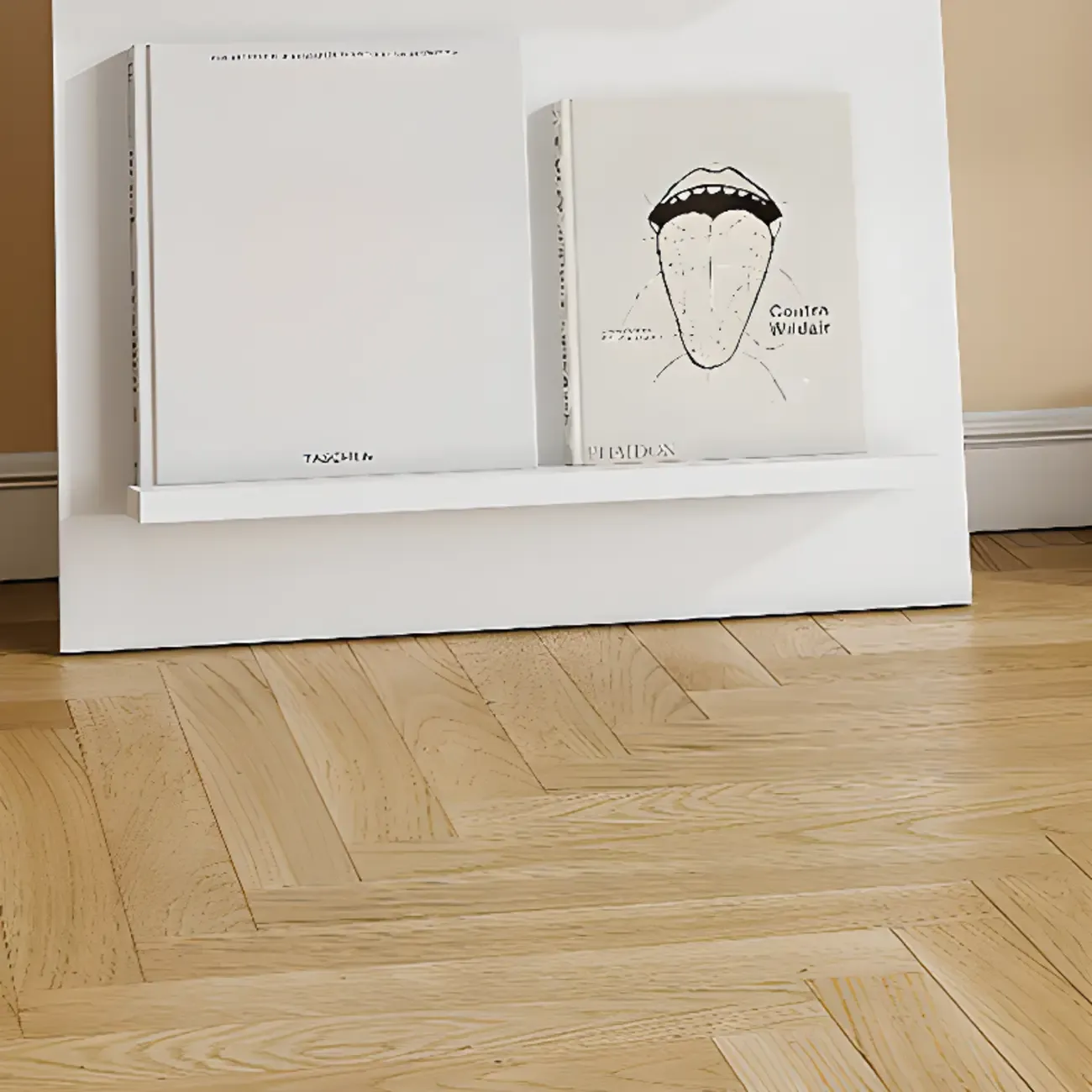 Scandinavian Solid Wood 4-Tier Ladder Bookcase