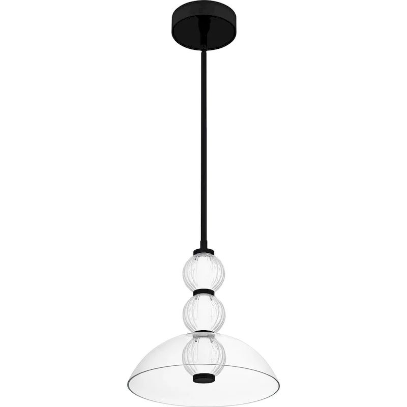 Elway Integrated LED Matte Black Pendant