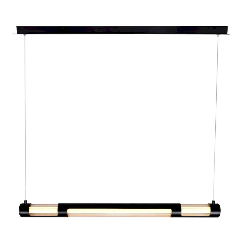 Neva 36 in LED Integrated Black Mini Pendant