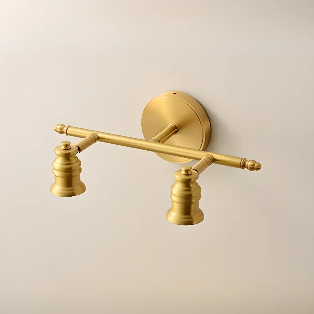 Antique Copper Gold Bath Vanity Light Fixture Hardwired