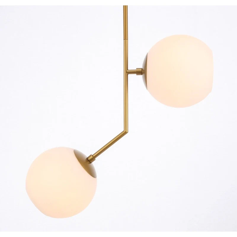 Bastina 20-Inch 1-DownLight Frosted Glass Pendant