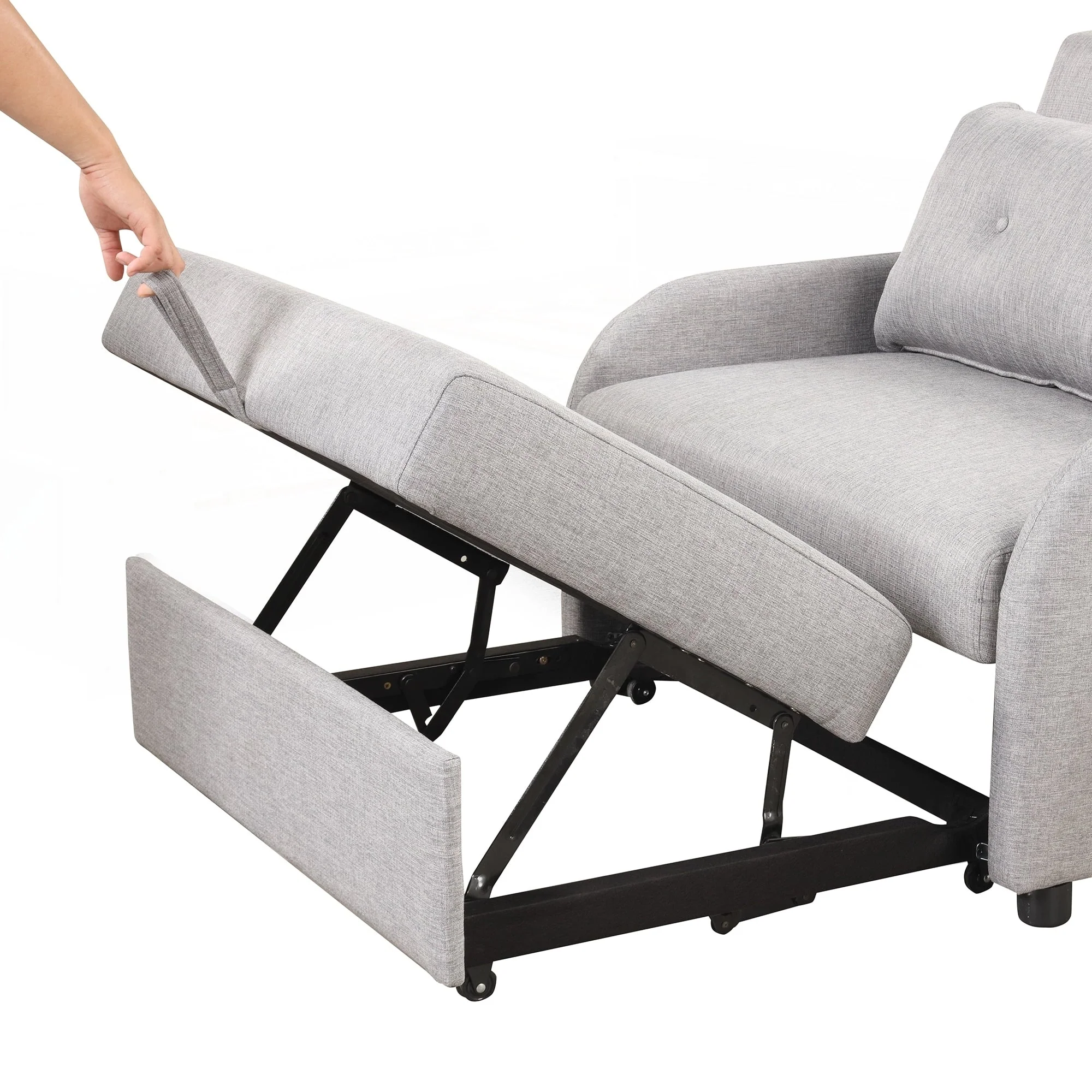 Pull Out Sofa Sleeper 3 in 1 with 2 Wing Table