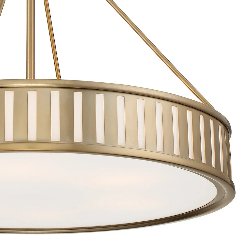 Kendal 6 Light Vibrant Gold Pendant - 28  W x 20.62  H