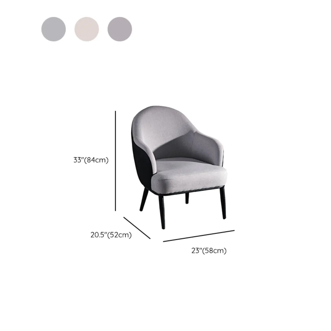 Modern Barrel Chair Faux Leather Living Room