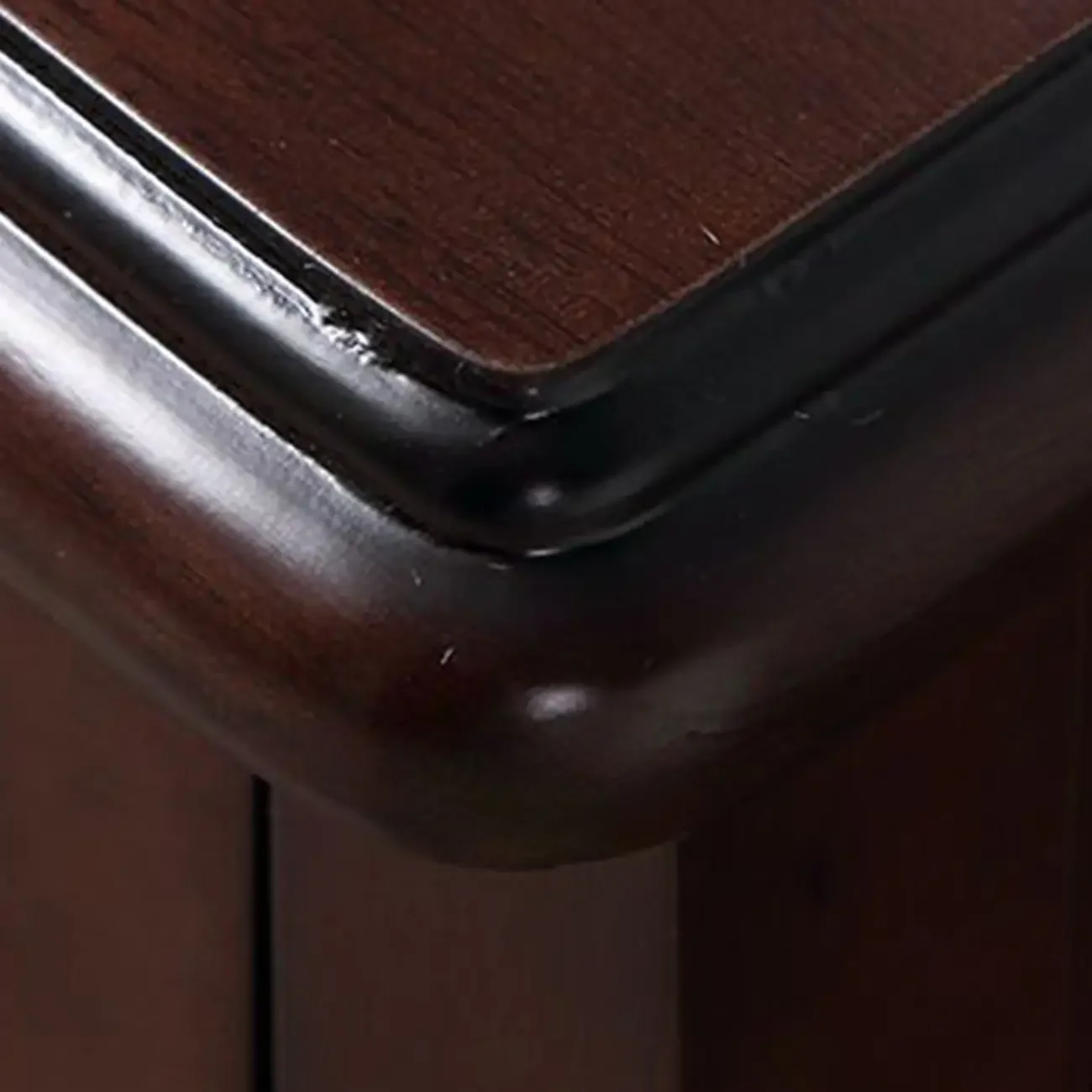 Classic Wood White Carved 2-Drawer Nightstand