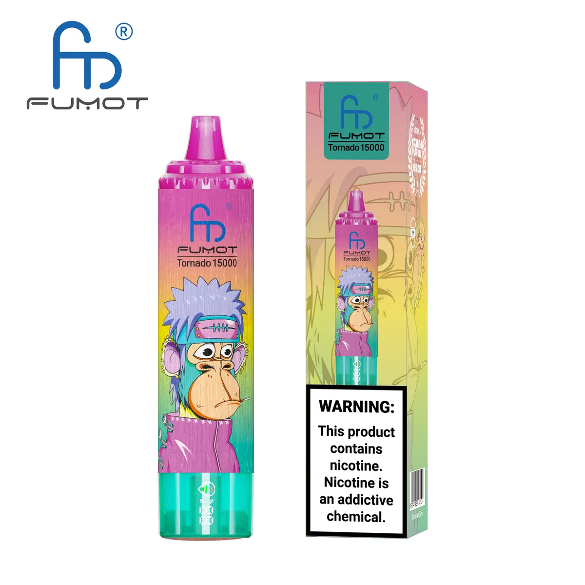 Fumot Tornado 15000 Strawberry Ice – Einweg-Vape mit Einzelverpackung