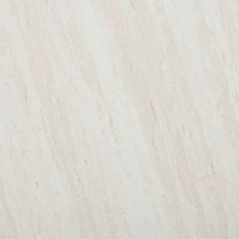 SEI Furniture Henderson Faux Marble Silver Finish Round Coffee Table