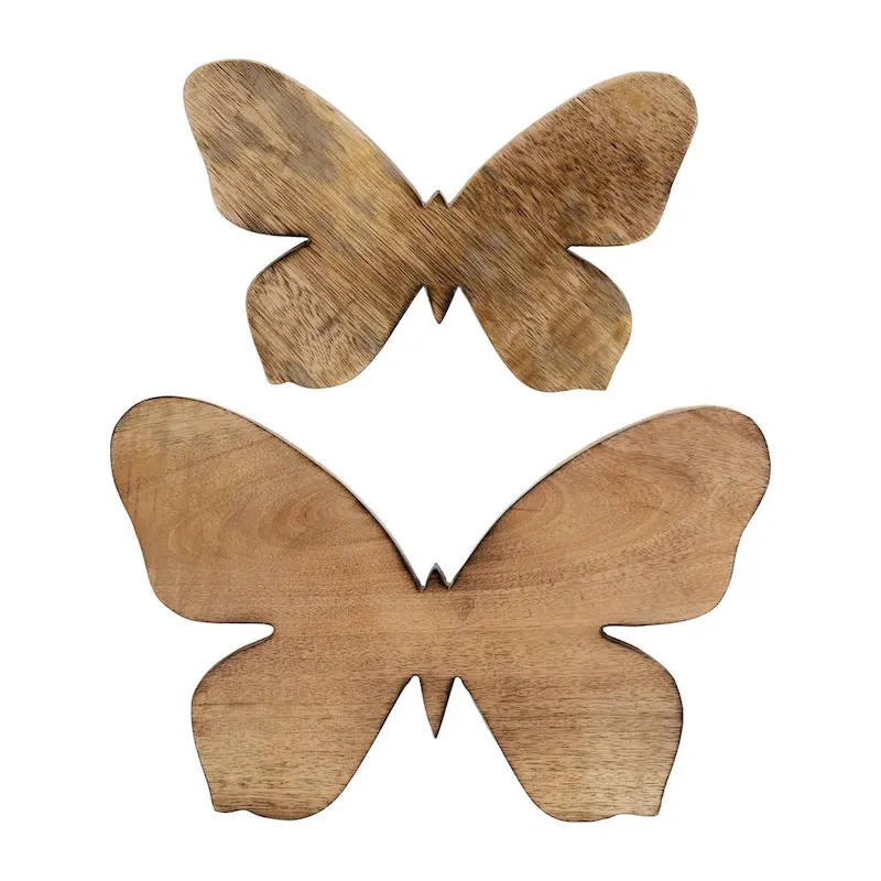 Sagebrook Home Wooden Butterfly Statue